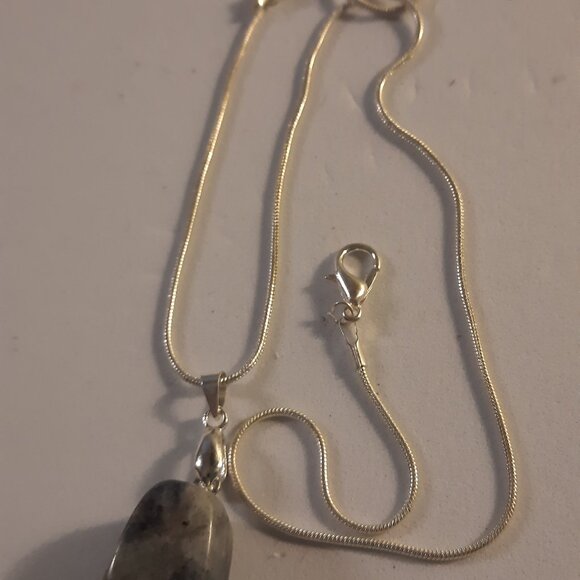 Brand New 925 Silver Chain With Stone Necklace - Picture 1 of 2